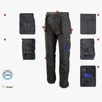 Ērtas Lētas Kvalitatīvas Mīkstas Elestīgas Darba Bikses Safety Pants Footwear Workwear Izturīgas Bikses Darbam