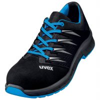 Darba Kurpes Ērtas Vieglas Musdienīgas Budžets Kvalitatīvas Staipigas Sneakers Uvex 2 Trend Safety Shoe S1 ESD SRC Low Shoe Width 11 Safety Footwear Black Blue Drošības Darba Apavi Dannet Depo Ksenukai Kursi