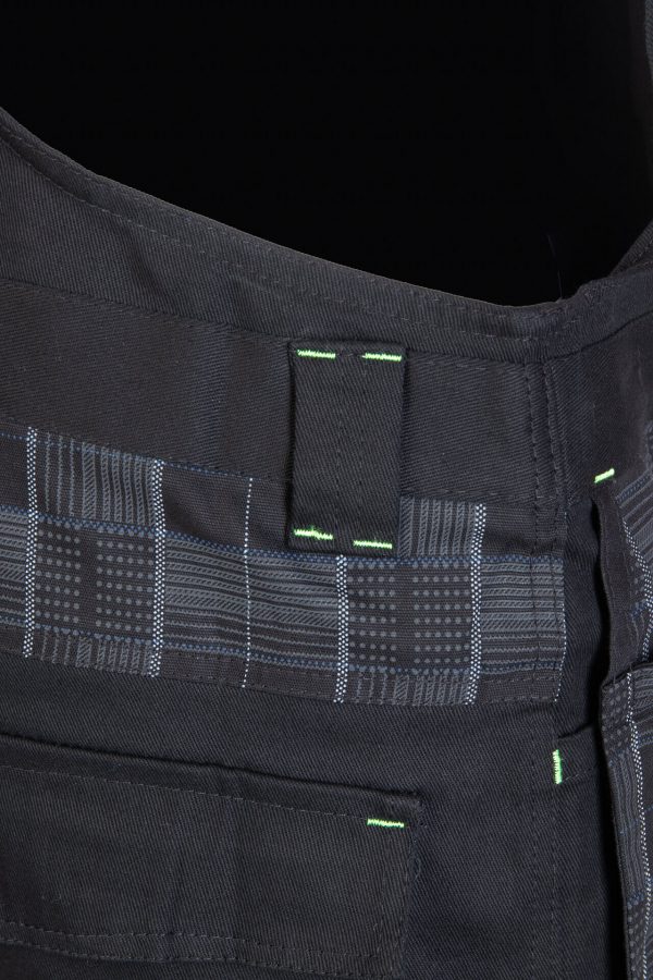 Darba Puskombinezoni ar Nokarenām Kabatām Ērts Lēts Kvalitatīvs mūsdienīgs Praktisks Staipīgs DIAMANT Seven Kings Flexi Stretch Work Overalls Cordura Black 97 Cotton 3 Spandex Safety Workwear Darba Apģērbi Danett Depo Ksenukai Marpro