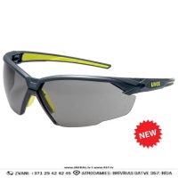 9181281 UVEX SUXXEED Tonētas Darba Brilles UV400 Protection Permanent Anti Fog Inside Black GERMANY Darba Drošības Aizsardzības Aksesuāri
