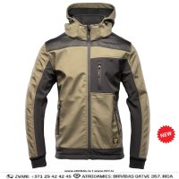 KHAKI SEVEN KINGS Softshell Darba Jaka OXFORD Wateproof Windproof Breathable Khaki Black Drošības Darba Apģērbi Specapģērbi Aizsargapģērbi