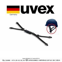 UVEX PRONAMIC PHEOS 9790021 Darba Aizsargkasku Ķiveru Zoda Siksnas Adjustable Quick Release Push Button Black GERMANY Darba Drošības Aksesuāri Aizsargapģērbi