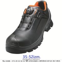 65312 UVEX MACSOLE BOA Fit System Darba Kurpes S3L FO HI HRO SC SR ESD Lightweight Black Orange GERMANY Drošības Darba Apavi Specapavi Aizsargapavi