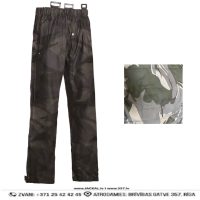 Darba Bikses Ūdensdrošas SHARK Nine Worths Workwear PU PVC Waterproof Flex Rain Trousers Camouflage Woodland FRANCE Drošības Darba Apģērbs