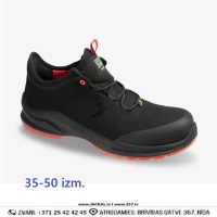 Darba Kurpes MODULO LOW Safety Jogger S3S SR SC ESD CI FO Lightweight Breathable Black Red BELGIUM Drošības Darba Apavi Specapavi Aizsargapavi