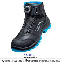 Darba Puszābaki Boa Fit XENOVA UVEX  S3 SRC FO WRU PU  P E Water Resistance Antistatic Blue Black GERMANY Drošības Darba Apavi Specapavi