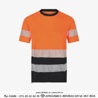 SAFETY JOGGER SCUTI HI VIS Darba T Krekli Breathable Fabric Freedom of Movement Orange Black BELGIUM Drošības Darba Apģērbi Specapģērbi Aizsargapģērbi