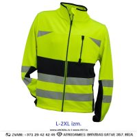 URGENT 932 Darba Jakas HI VIS Flexi Spandex Elastan Multipocket Reflective Yellow Black Drošības Darba Apģērbi Specapģērbi Aizsargapģērbi