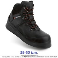 Asfalta Darba Puszābaki HECKEL 62763 MACASPHALT S3 FO HI HRO SRA Asphalt Boots Anti Slip Water Repellent Macsole Black FRANCE Drošības Darba Apavi Specapavi Aizsargapavi