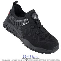 Darba Kurpes URGENT 244 Atrā Aizdare S1 EVA Antistatic Breathable Comfort Black Drošības Darba Apavi Specapavi Aizsargapavi
