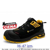 POLLUX Darba Kurpes Ātra Aizdare S3S SR PU Slip Resistant Breathable Modern Design Yellow Black Darba Drošības Apavi Specapavi Aizsargapavi